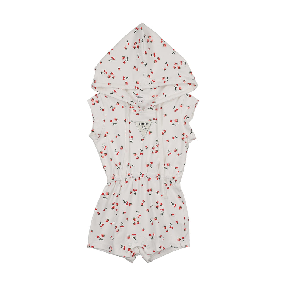 Bonjoy Fruit Party Romper with Hood - BTSS26026RH