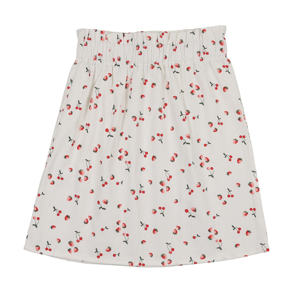 Bonjoy Fruit Party Denim Paperbag Skirt - BTSS26026SK