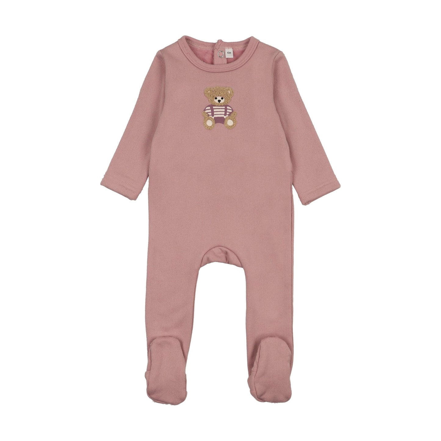 Bonjoy Sherpa Teddy Velour Footie - BWLV26007F