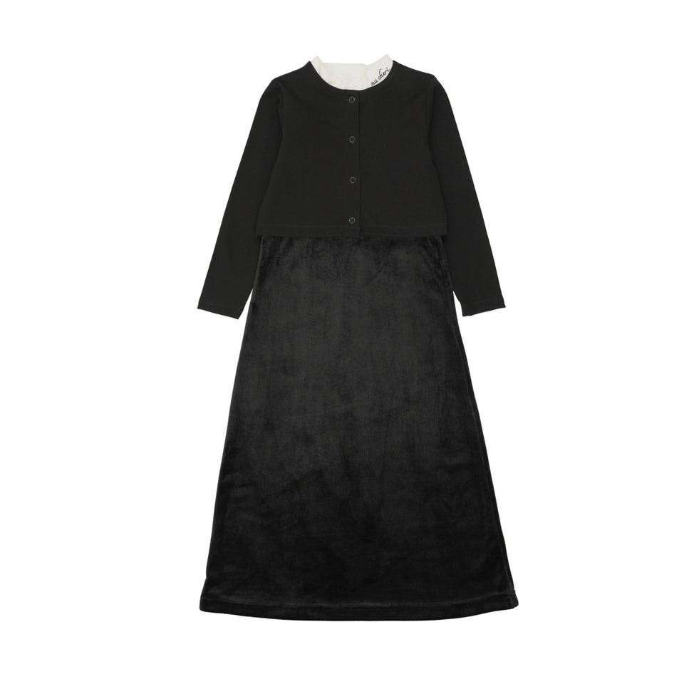 Bonjoy Velour Mon Cherie Robe W/ Cardigan - BWL26211R