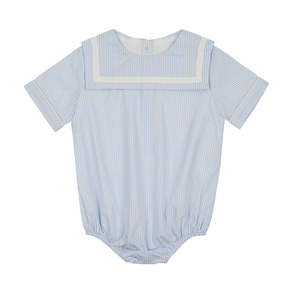 Bonjoy Shabbos Sailor Stripe Romper - BTSS26014BR