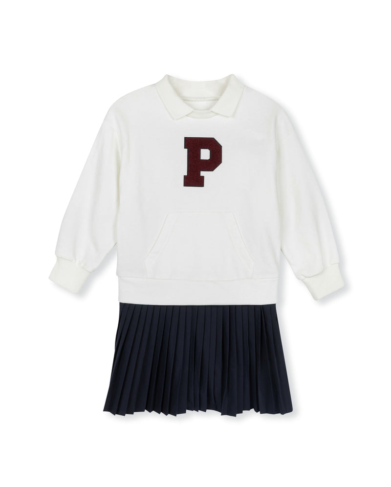 Phil and Phoebe Sherpa Letter Patch Dress - C-21362