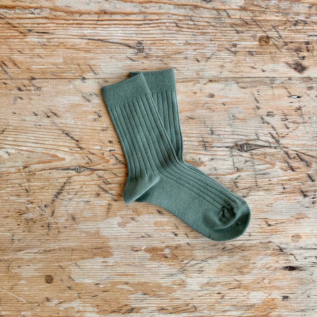 Condor Flat Cotton Crew Socks 761 Lichen - 2019/4