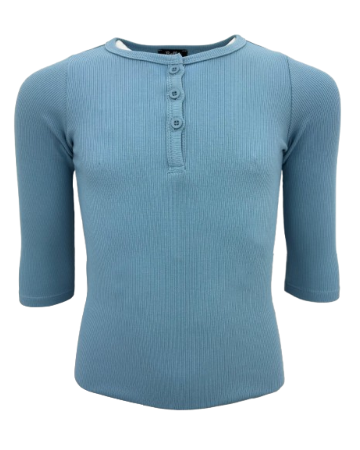 Mini Pops Kids Ribbed Henley - Bvjh802k