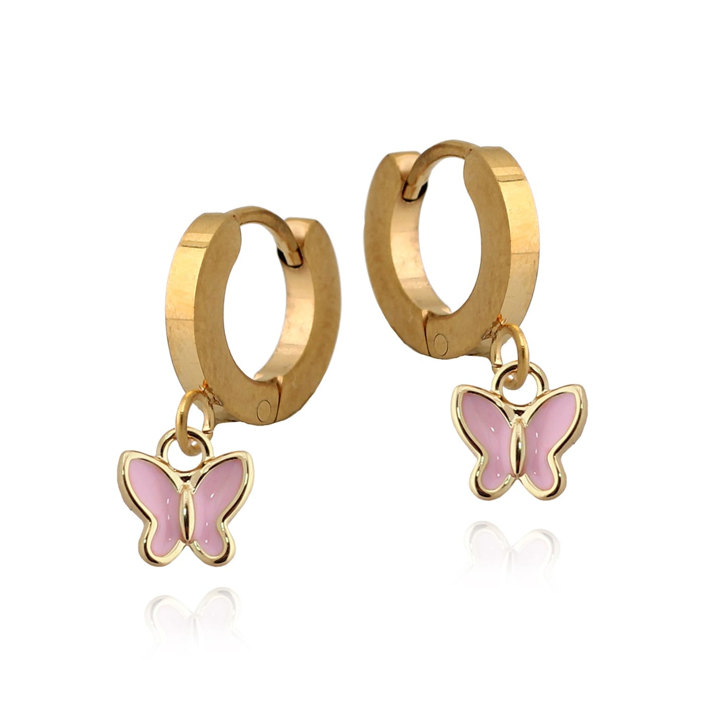Cameo Tiny Enamel Butterfly Earring - E5111