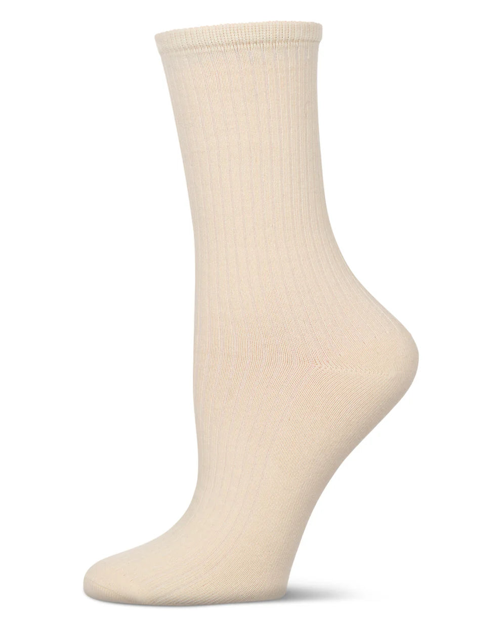 Memoi Organic Cotton Mock Rib Crew - EM-207-6