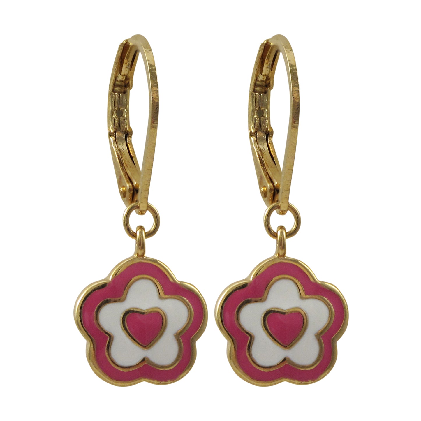 Delino Gold Plated Brass - Flower/Heart - EW4071-B-GD