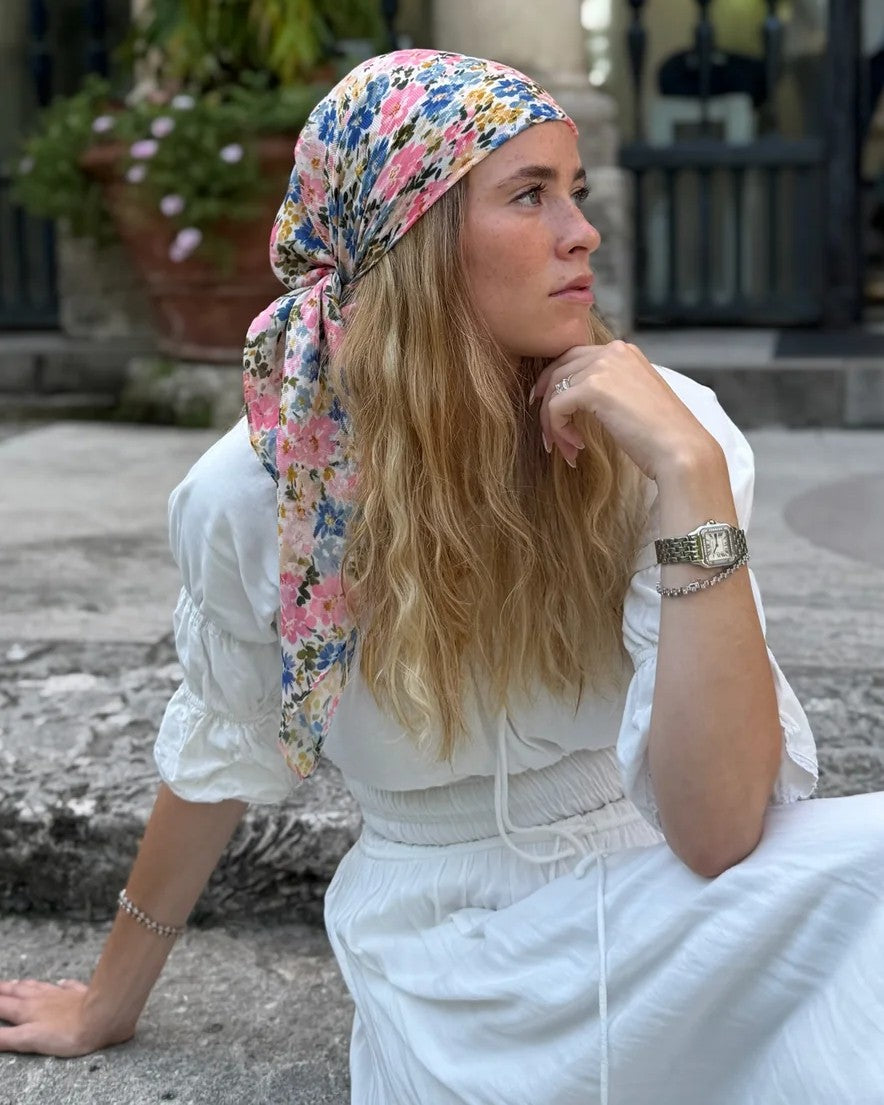 The Scarf Bar Petite Fleur Headscarf - TSB-11-AW26