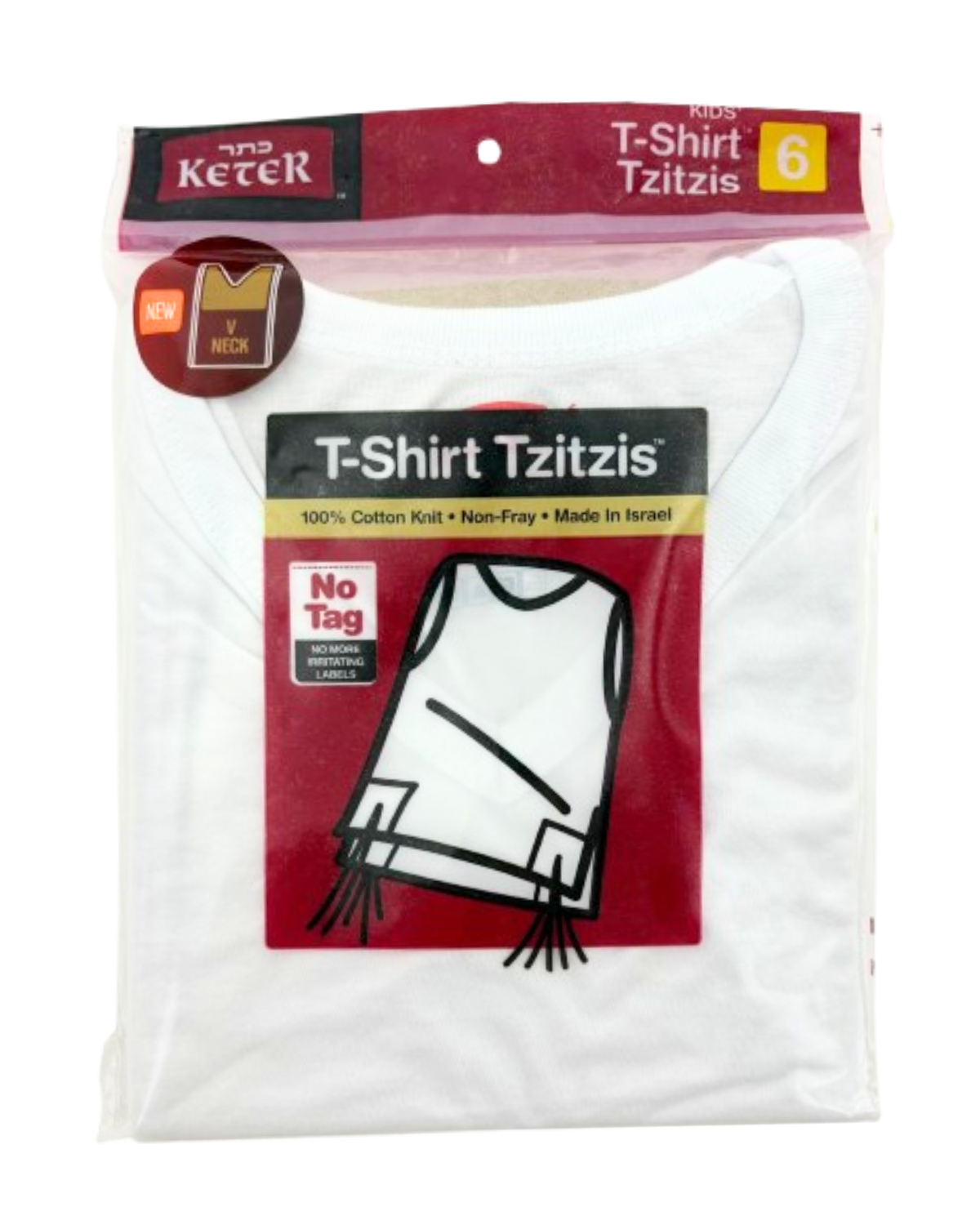 Keter Undershirt Tzitzis V Neck - Akpermv