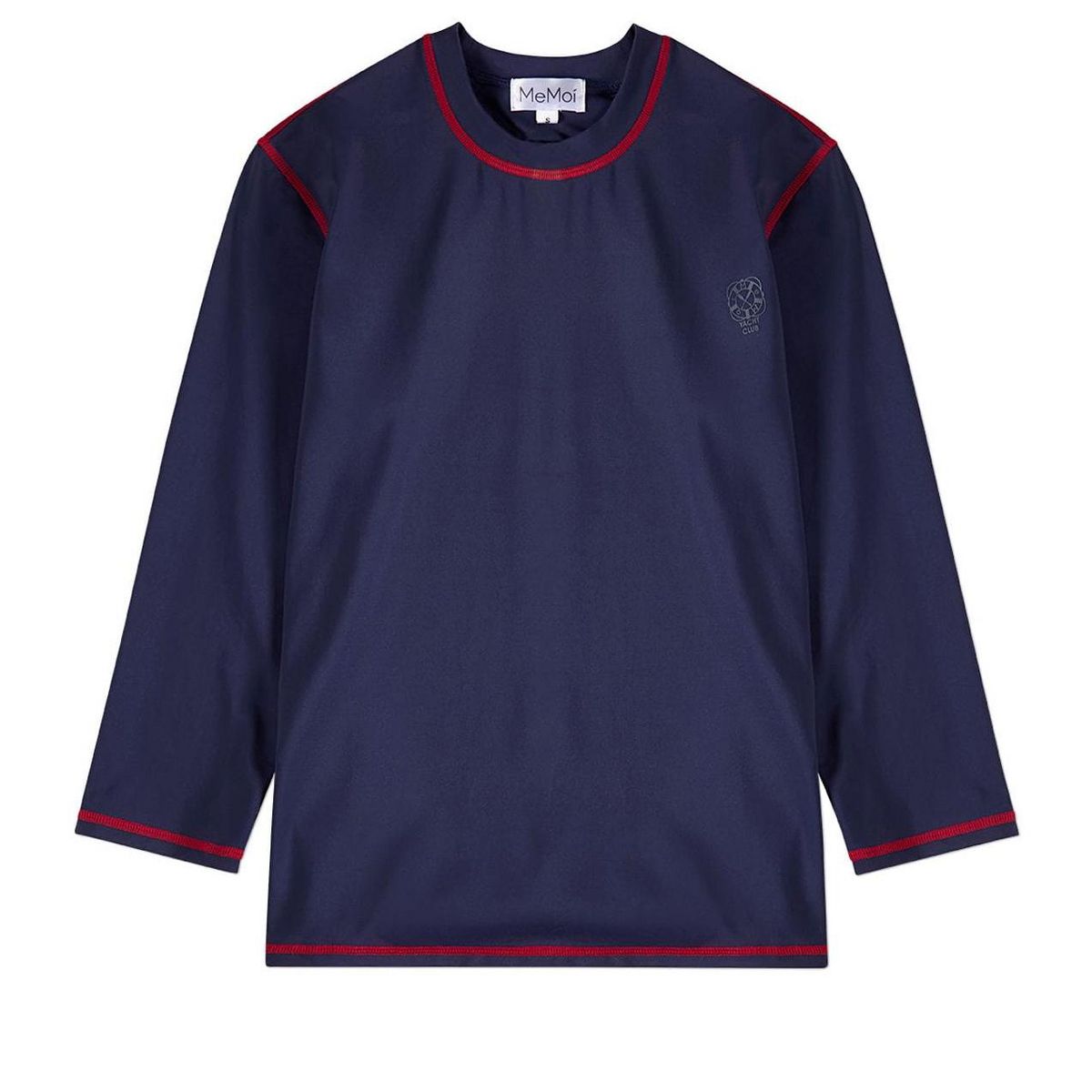 Memoi Crew Neck Ladies 3/4 Sleeve Swim Shirt - MXM10405
