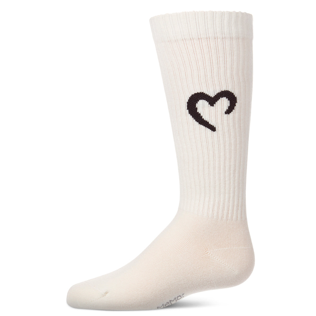 Memoi Open Heart Knee High - MKF-7235