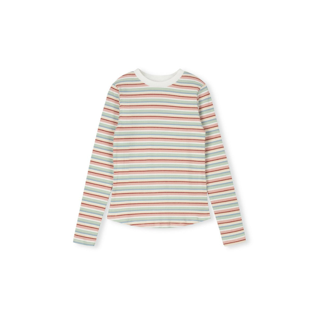 Vibe Multi Striped Ribbed T-Shirt - C-24255