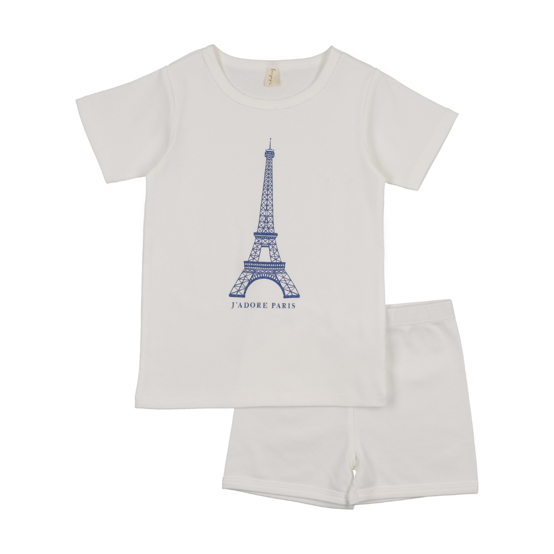 Bonjoy Jadore Paris Short Sleeve Lounge Set - BLSS26005SS