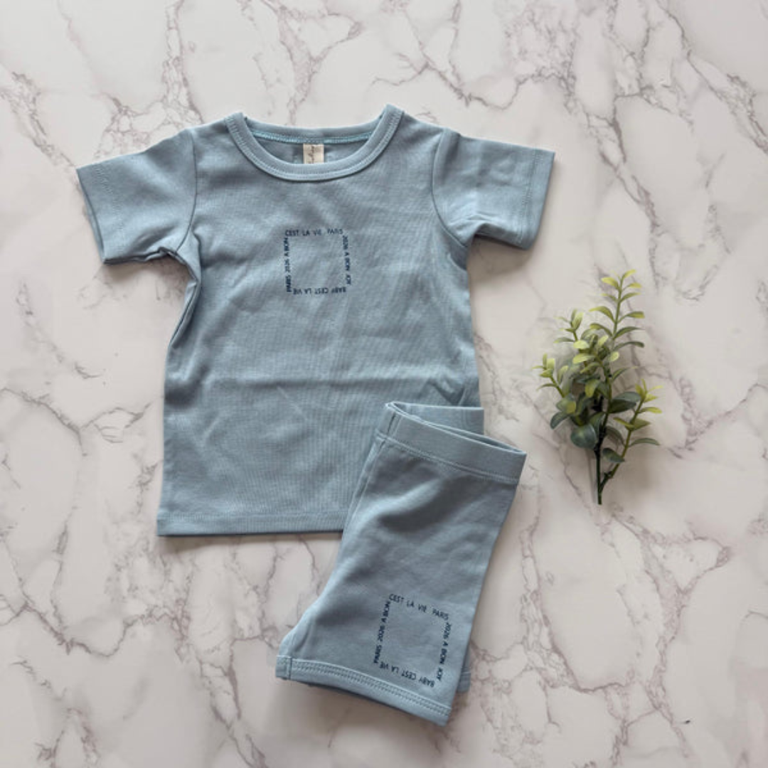 Bonjoy Cest La Vie Short Sleeve Lounge Set - BLSS26039SS