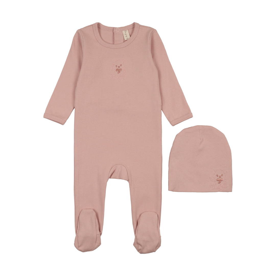 Bonjoy Embroidered Graphic Footie Set - BLSS26030FS
