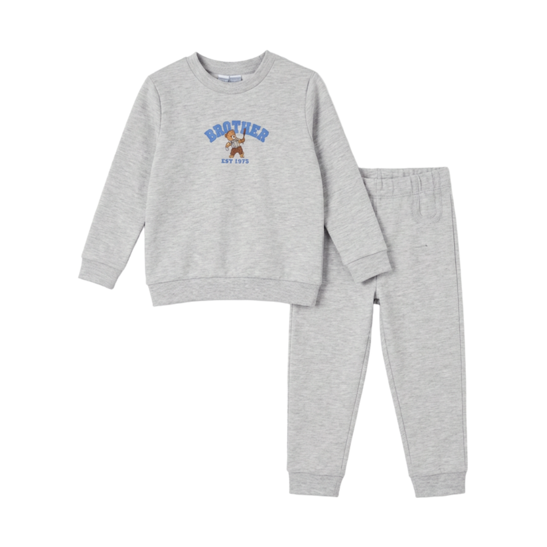 Whipped Cocoa Cotton Spandex Bro Sweatshirt And Pants - SB6CY2860EB