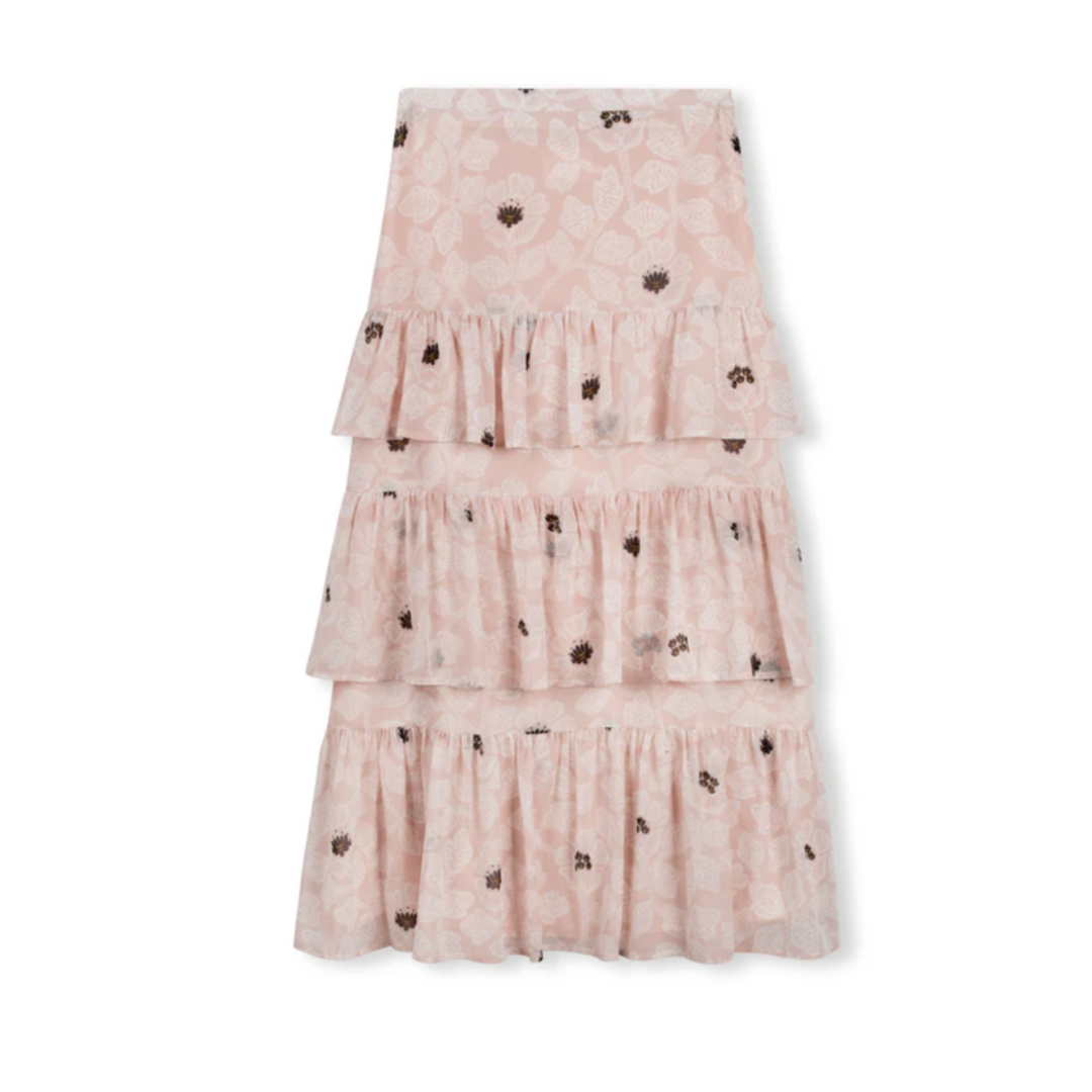 Tustello Floral Tiered Skirt - C-24253