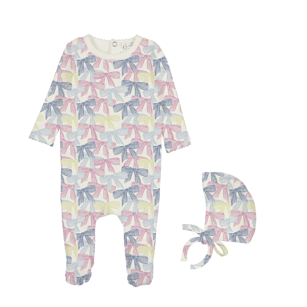 Bopop Bow Footies and Beanie - PL800
