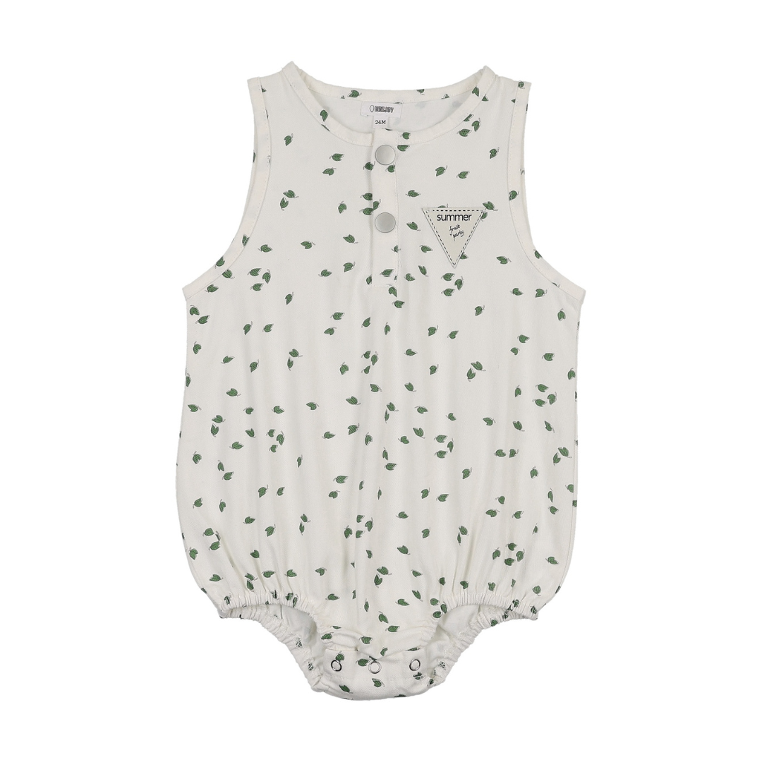 Bonjoy Fruit Party Denim Romper - BTSS26026DR