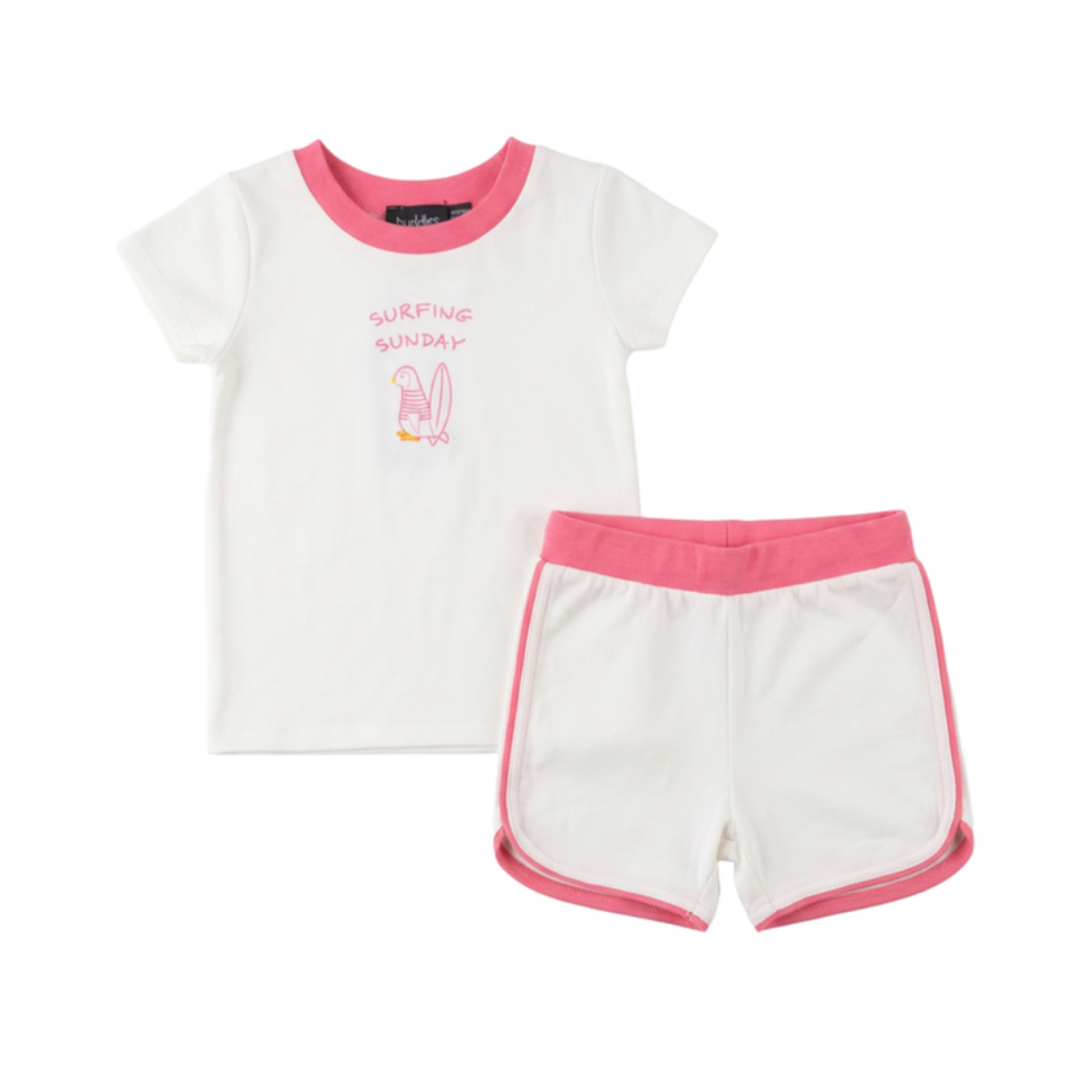 Puddles Cotton Spandex Surfing Sunday 2 Pc Set - SB6CY2885EG