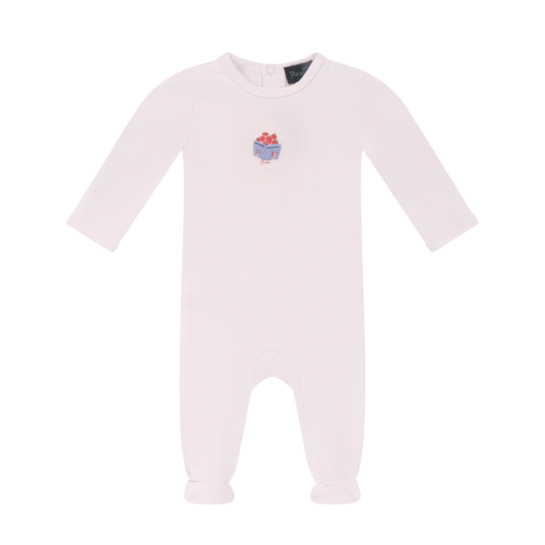 Puddles Cotton Spandex Berry Box Onesie - SB6CY2861G