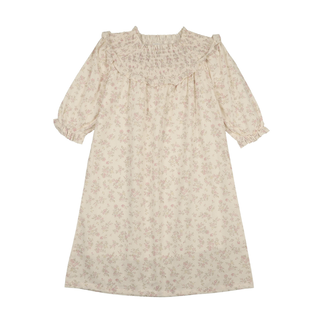 Bonjoy Pastel Garden 3/4 Sleeve Dress - BTSS26012D