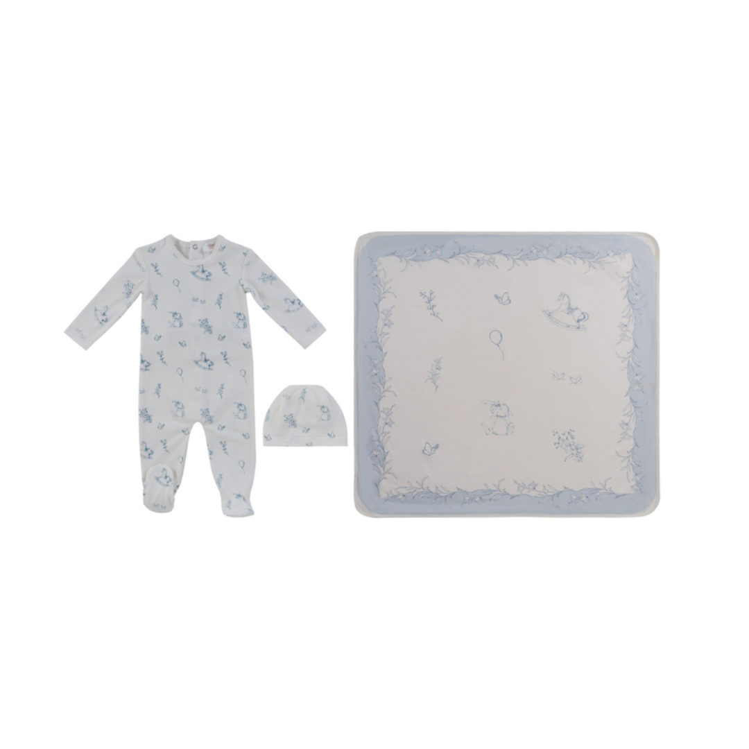 Kipp Baby Toile Footie 3PC Set - TD3330RHB