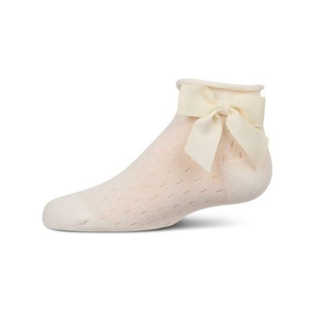 Memoi Drop Stich Scalloped Anklet - MKF-6081