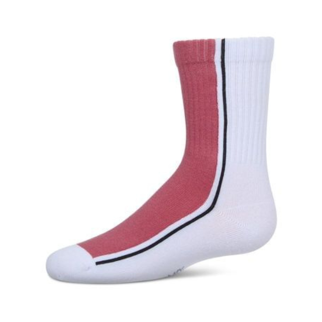 Memoi Color Block Stripe Crew - MKF-6071