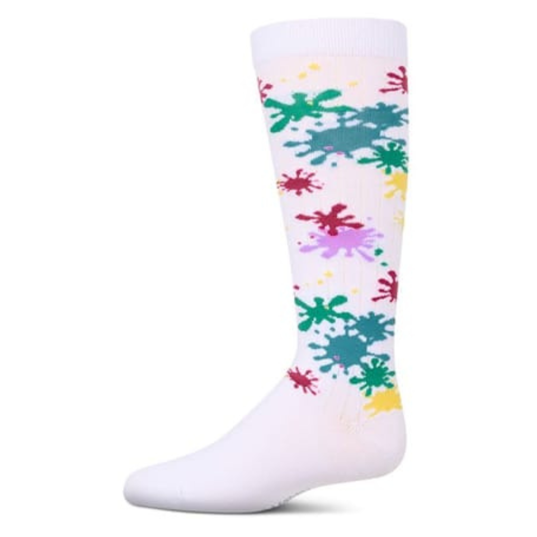 Memoi Splatter Paint Knee High - MKF-7171