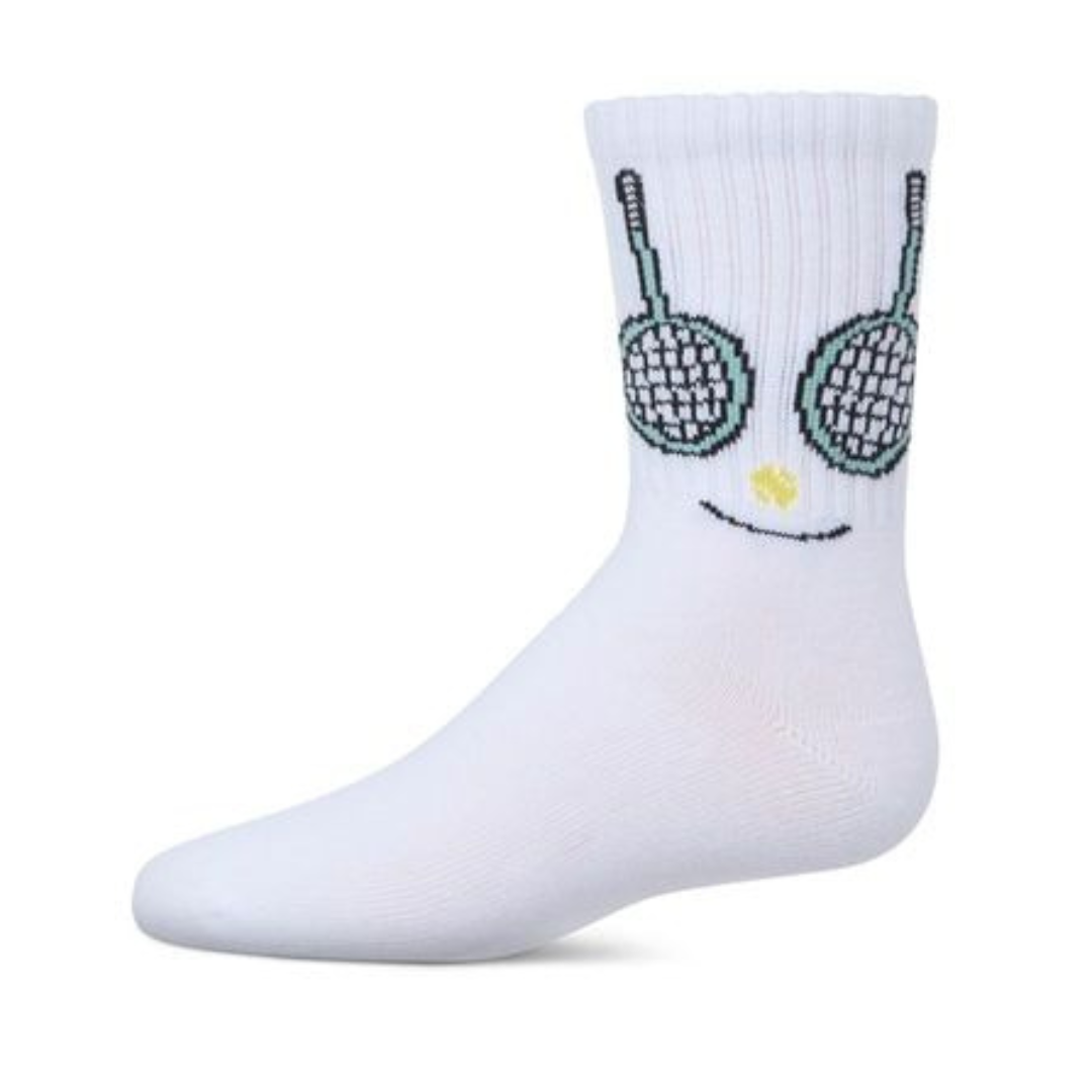 Memoi Tennis Smiley Face Crew - MKF-6072