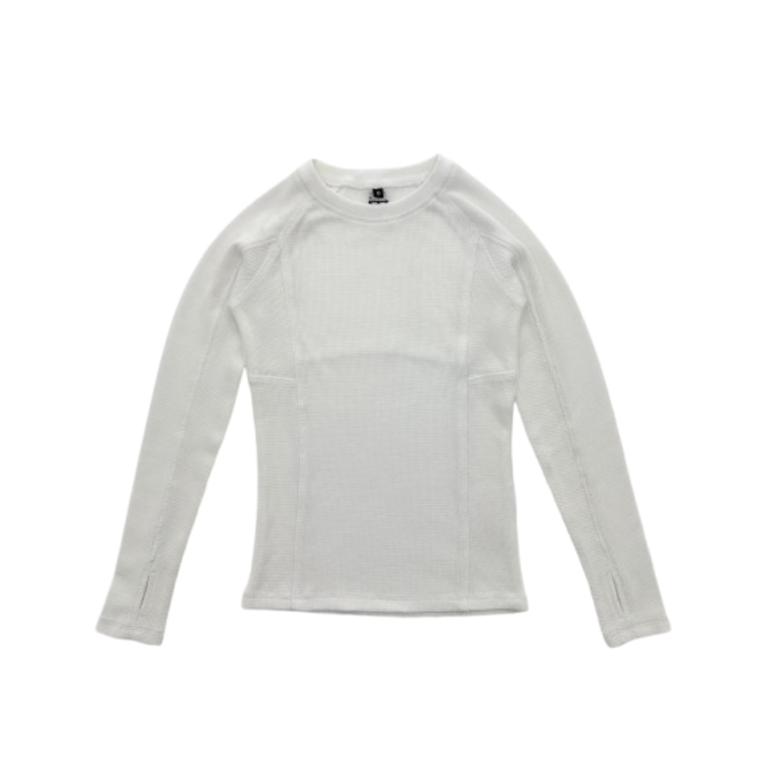 2 Squares Girls Solid Waffle Top With Cuts - SB5CP7130TS