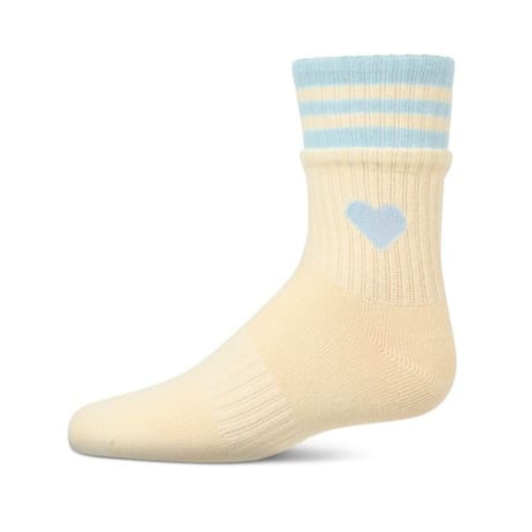 Memoi Sport Rib Heart Crew - MKF-6069