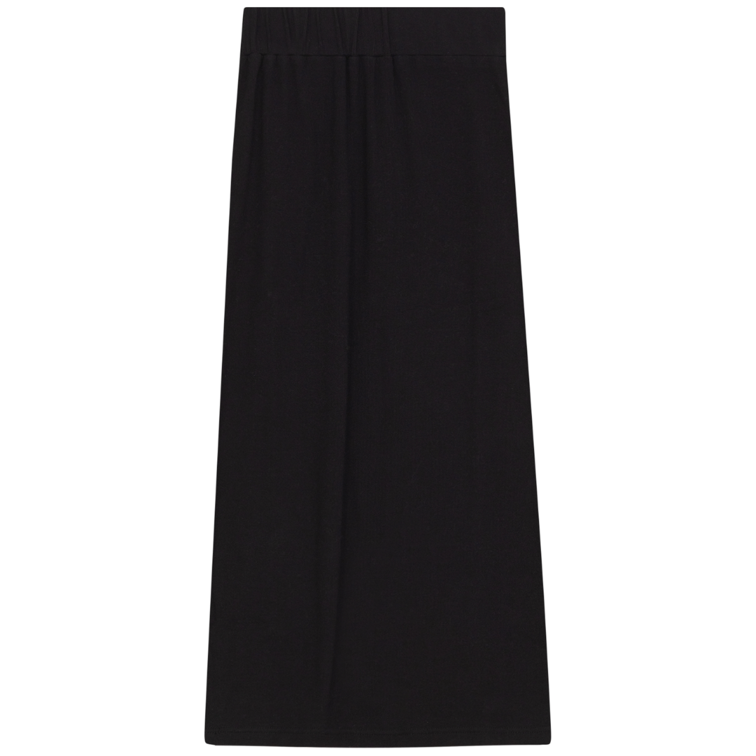 Peek a boo Soft Rib Long Straight Skirt - ASCY1424S2