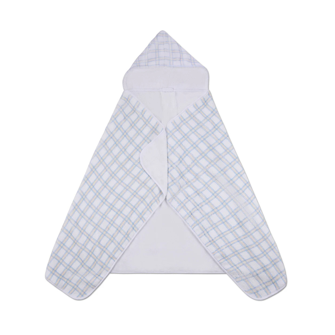 MiniMoi Plaid Hooded Towel - Ilr08886