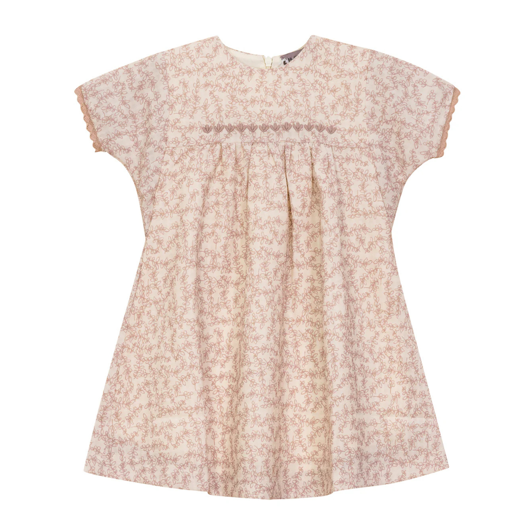 Posie & Pistachio Girls Leaf Design Dress - SB5CY2565D