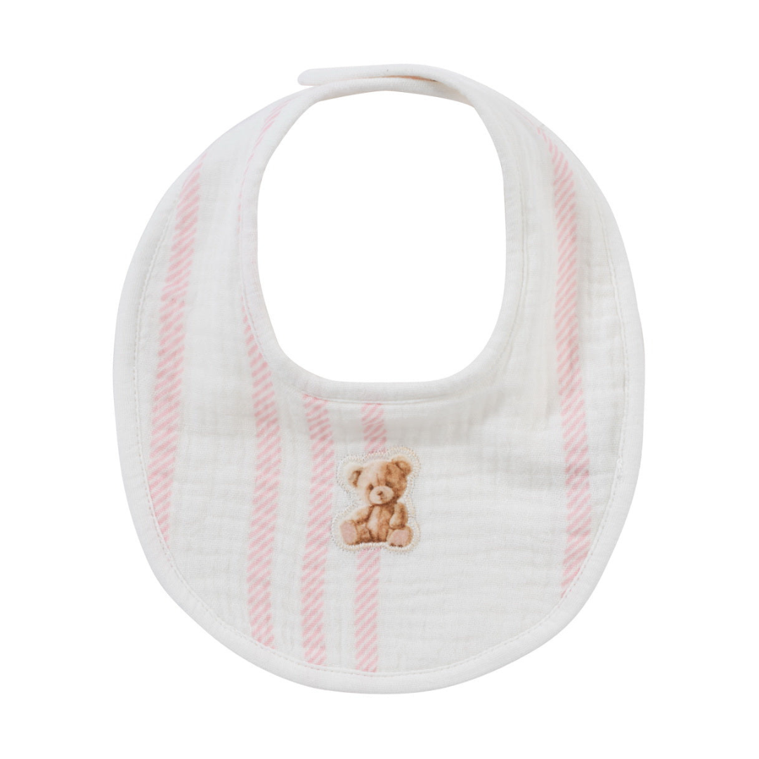 Kipp Stripe Teddy Bib - TD3121D