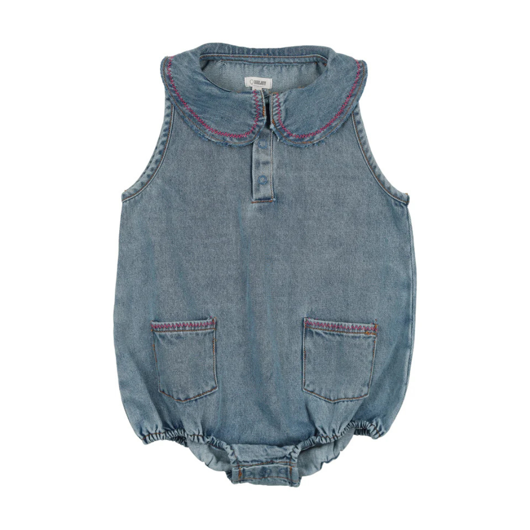 Bonjoy Denim Stitch Romper - BTS25010R
