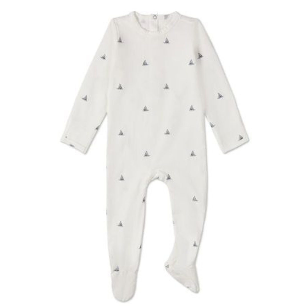 MiniMoi Little Sailboats Footie - IAA09253
