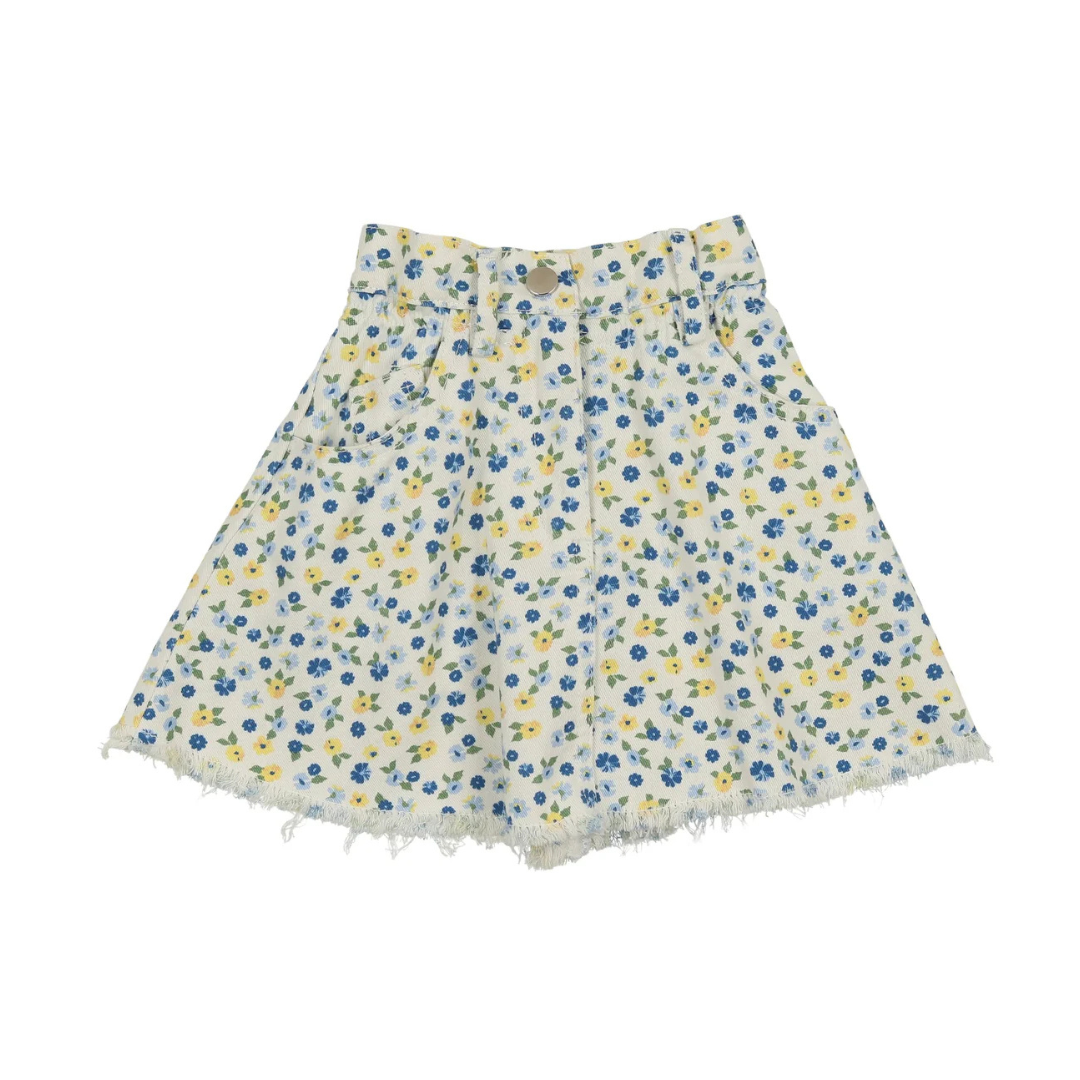 Bonjoy Printed Denim Flare Skirt - BTS25002SK
