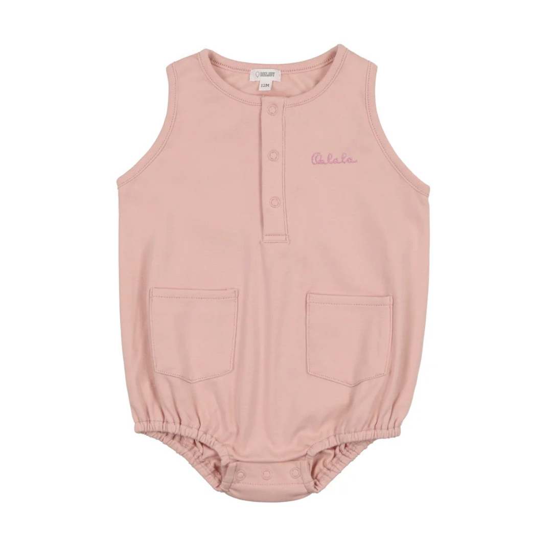 Bonjoy Printed Word Baby Romper - BTS25006R