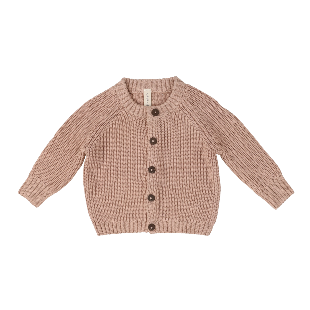 Lilette Chunky Knit Cardigan - CKC-PEA
