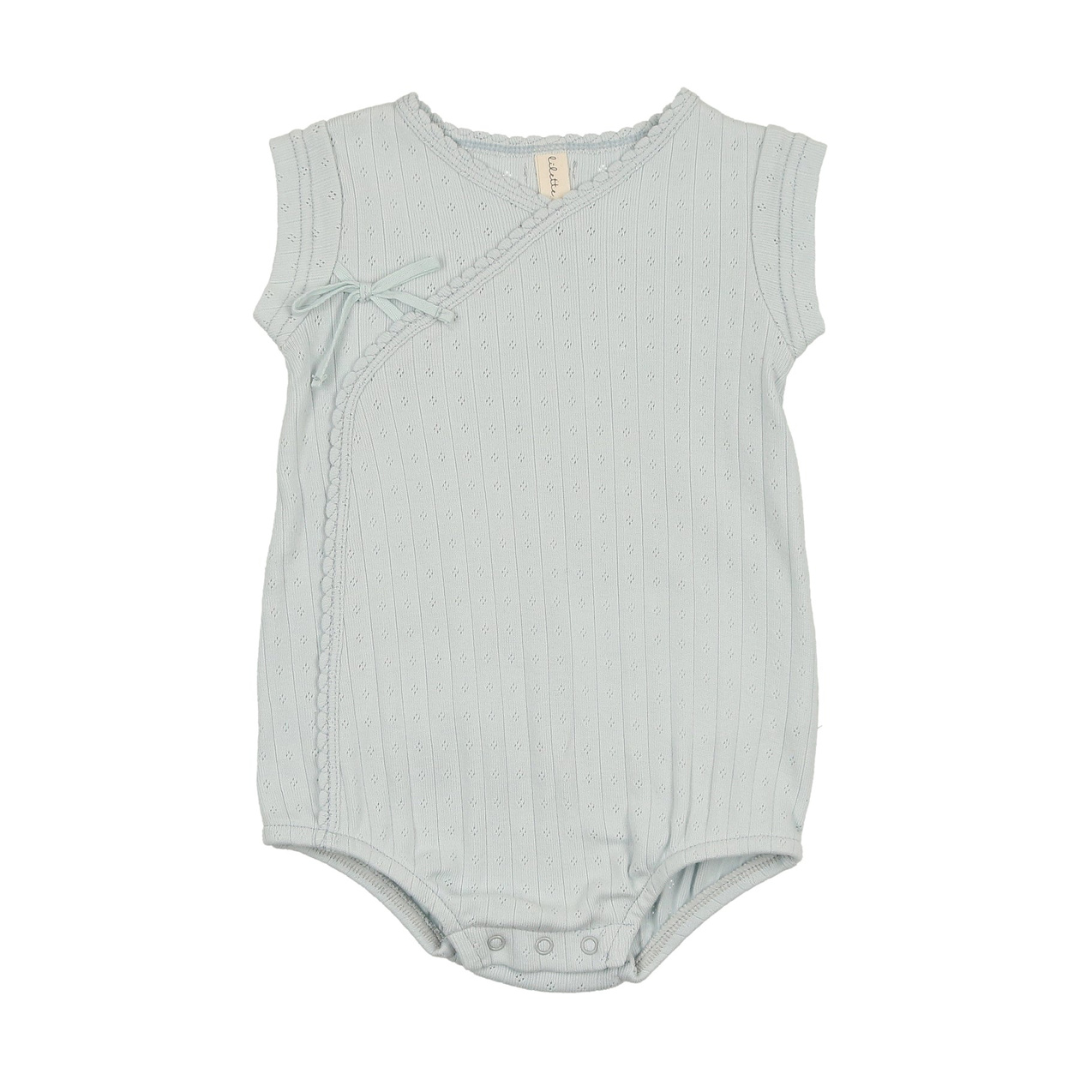 Lilette Fine Pointelle Romper - FPR-SKBL