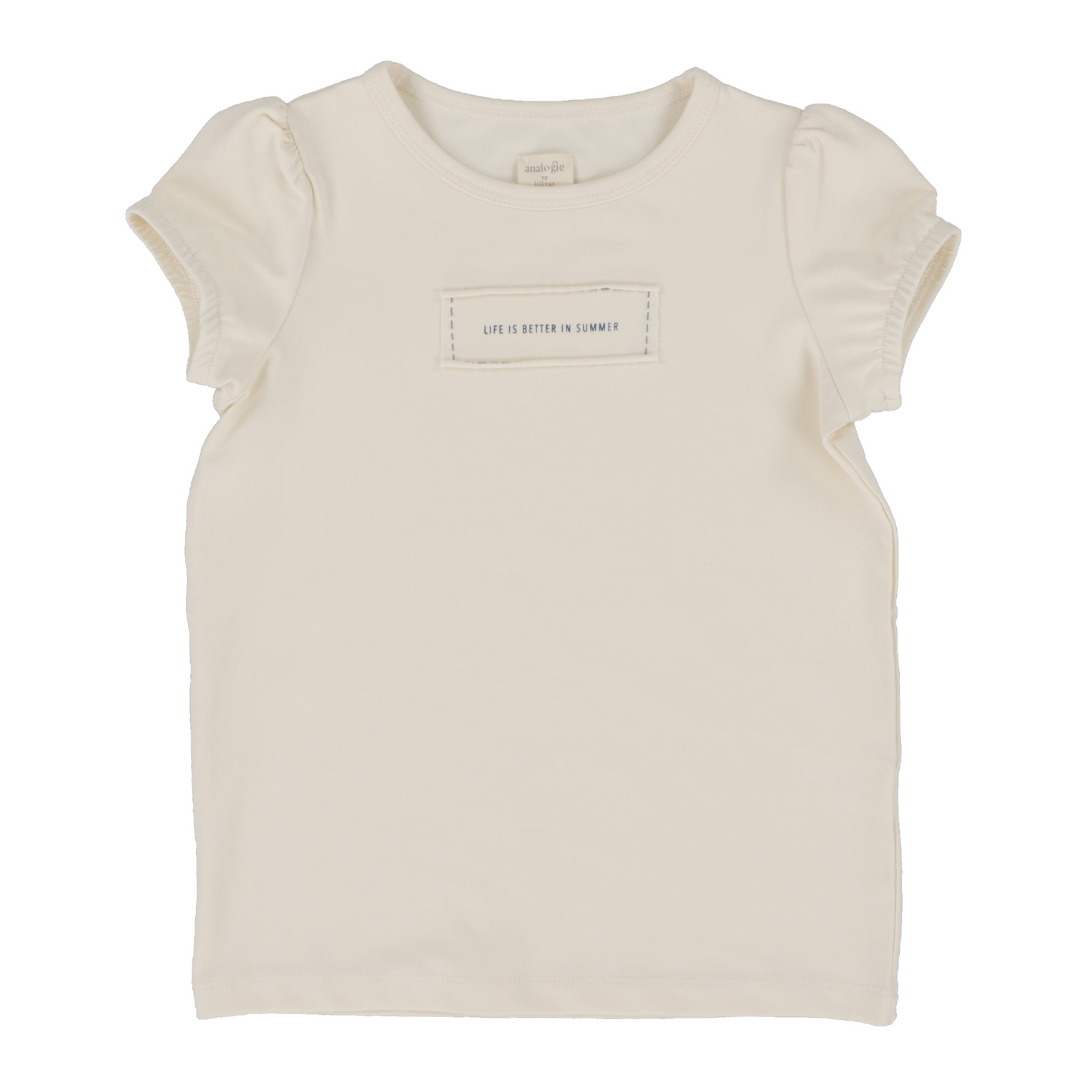 Analogie Girl Patch Tee Short Sleeve - DTPTS-SS25