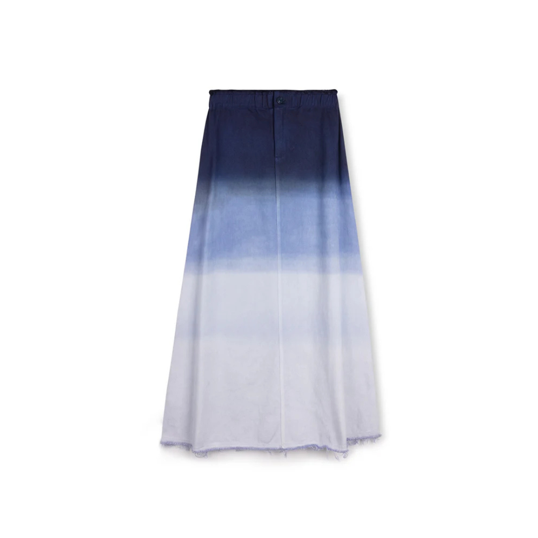 Cabana Fray Edge Ombre Maxi Skirt - C-19032