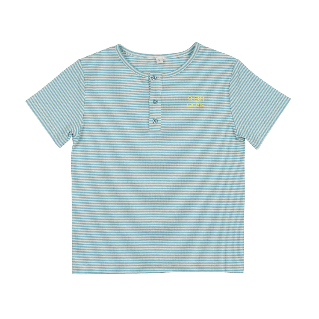 Bonjoy C`est La Vie Henley Short Sleeve T-Shirt - BTS25001HT