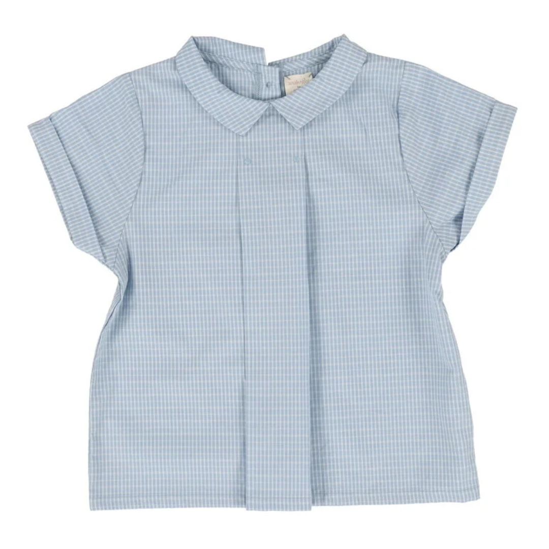 Analogie Windowpane Toddler Collar Shirt - WPTCS-SS25