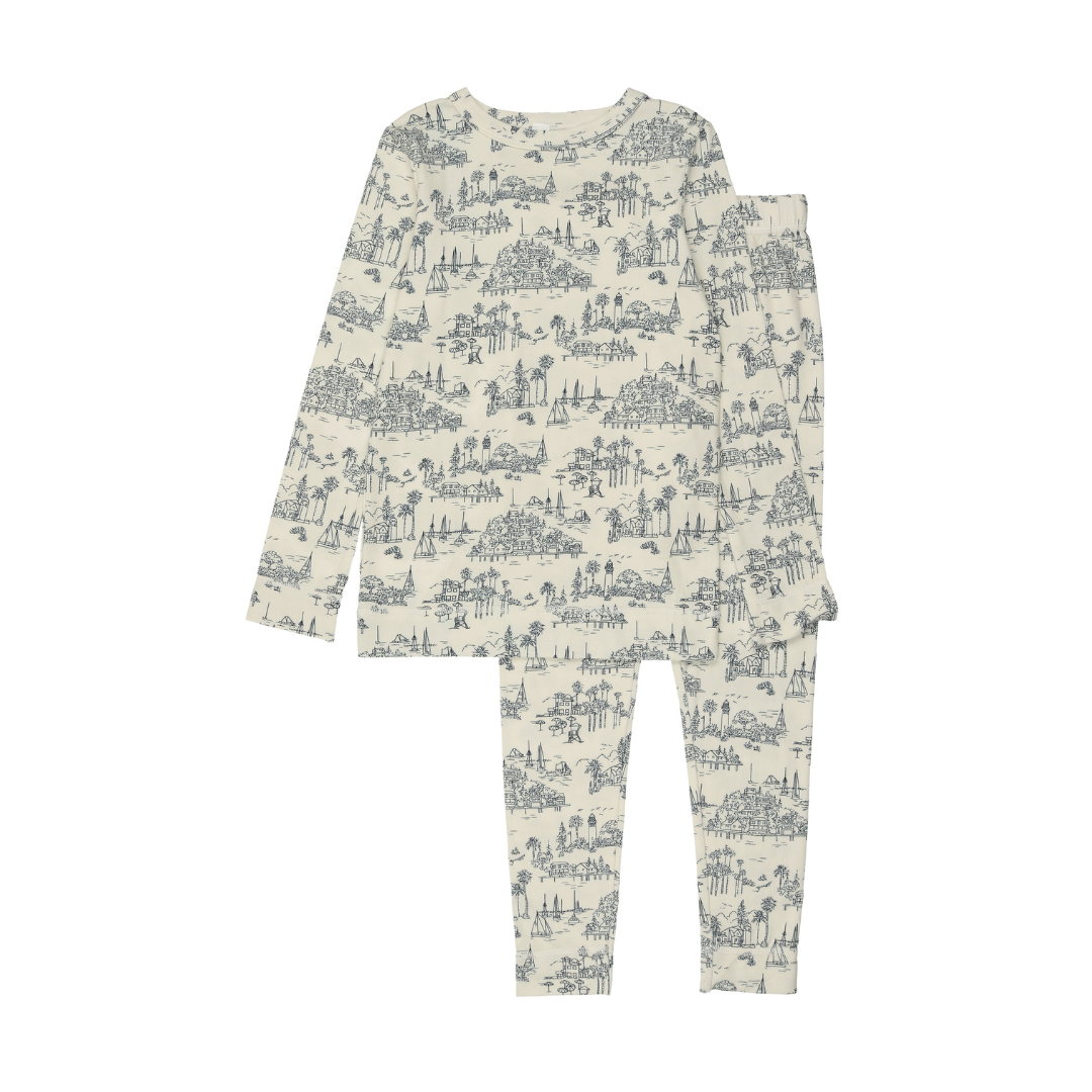 Bopop Coastal Toile Pajamas - P628