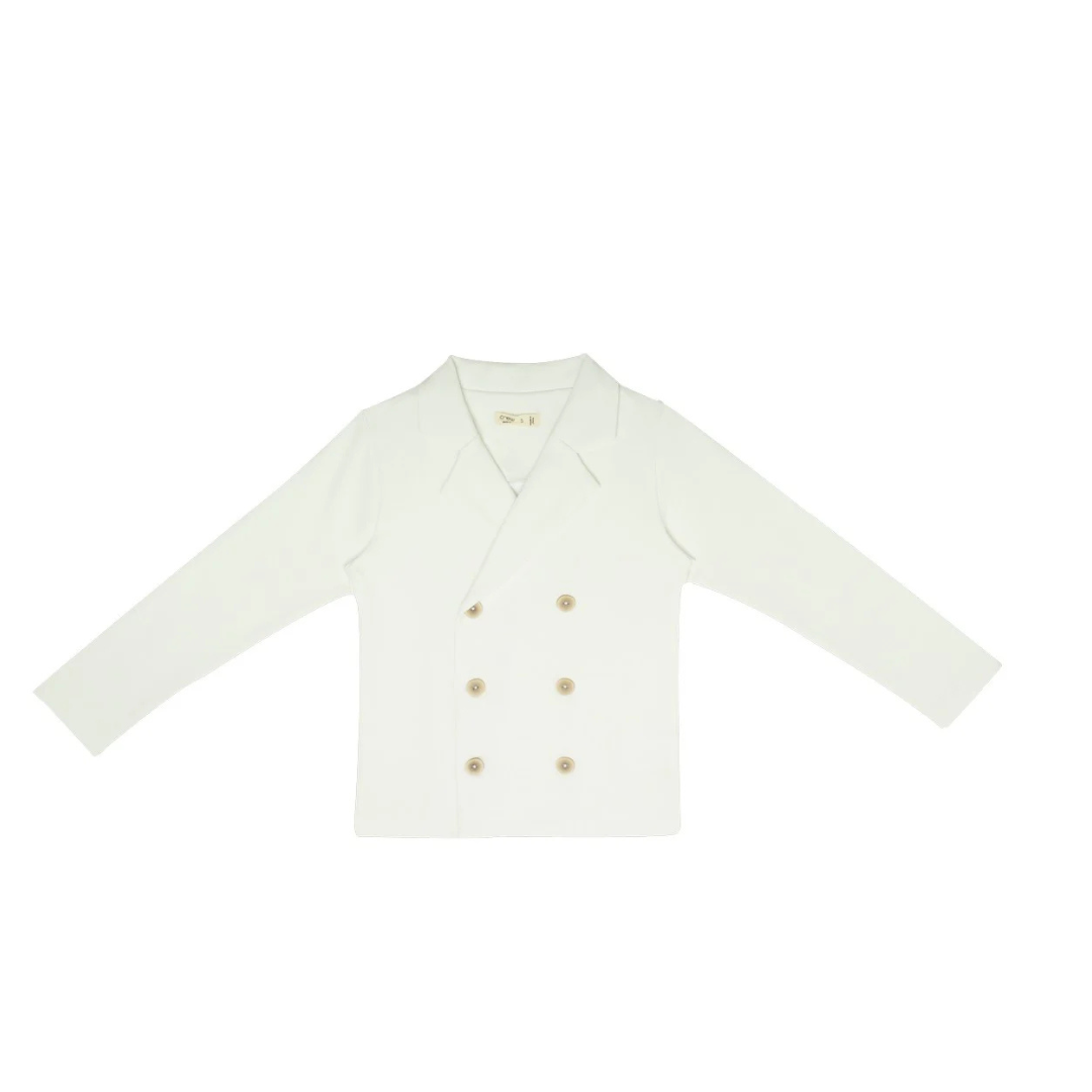 Crew Cotton Rib Knit Blazer - AL2975