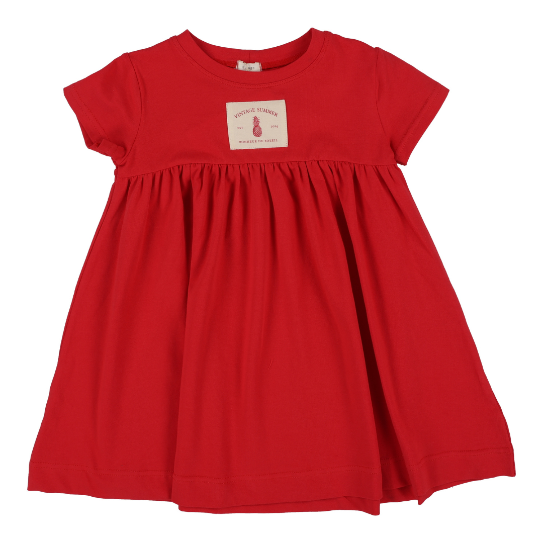 Lil Legs Patch Dress Short Sleeve - CPDS-SS25